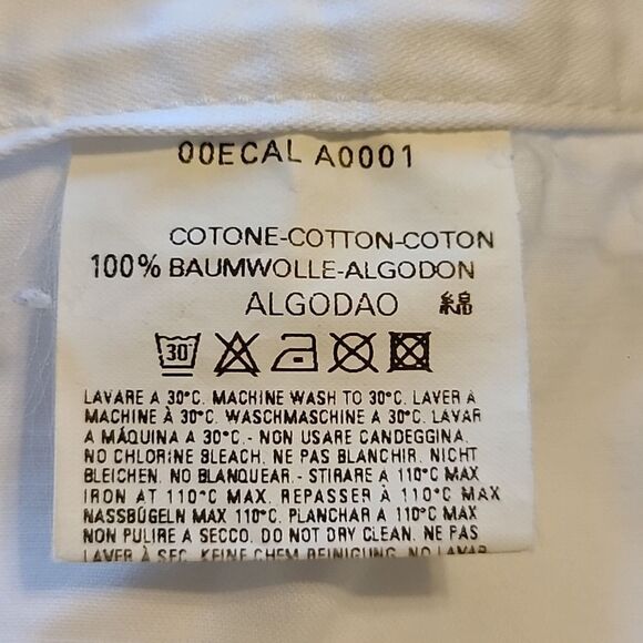 Diesel Womens White Ankle Cotton Low Rise Exposed Seam Pants Size 26 - Picture 12 of 13